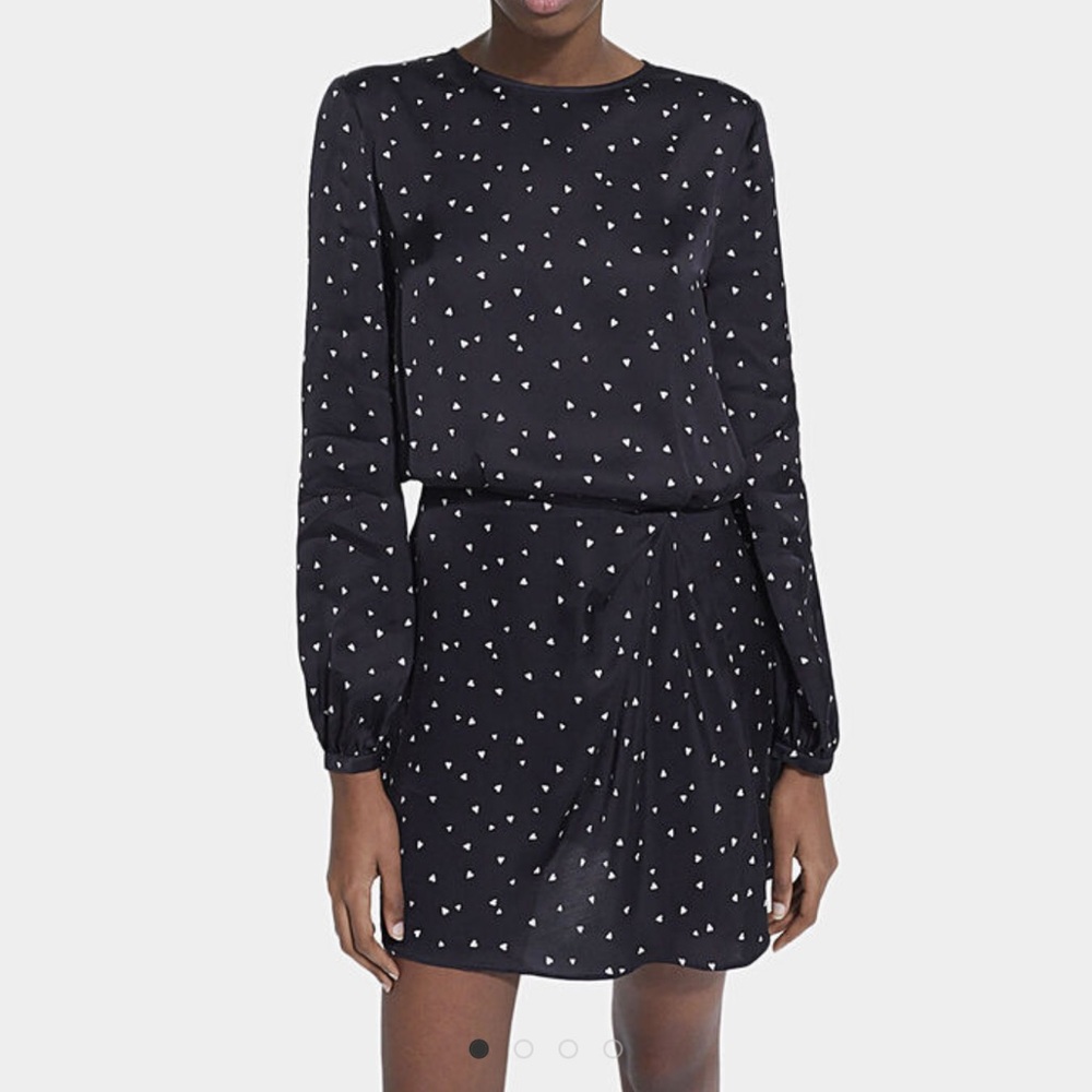 The Kooples Black Dress with White Dots